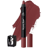 Seven Seas Matte Mood Non Transfer Crayon Lipstick (Caramel Brown 3.5g)