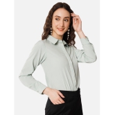 ALL WAYS YOU - Mint Green Crepe Womens Shirt Style Top ( Pack of 1 ) - None