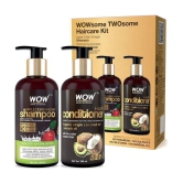 WOW Skin Science Apple Cider Vinegar Hair Care Combo Kit 600ml(Shampoo+ Conditioner)