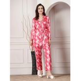 Stylum Pink Printed Pant Top Set - None