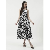 Zima Leto Polyester Printed Full Length Womens A-line Dress - Black ( Pack of 1 ) - None