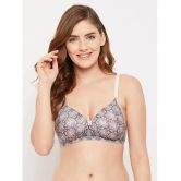 Clovia - Grey Melange Nylon Lightly Padded Womens T-Shirt Bra ( Pack of 1 ) - None