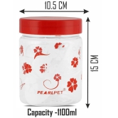 PearlPet - Red Polyproplene Food Container ( Pack of 5 ) - Red