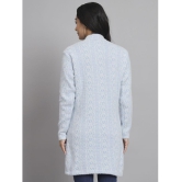 eWools.in Woollen Round Neck Women''s Buttoned Cardigans - Blue ( ) - None