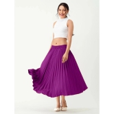 JASH CREATION Magenta Polyester Womens Flared Skirt ( Pack of 1 ) - None