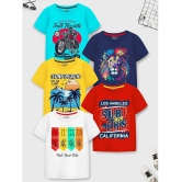 Trampoline Multicolor Cotton Blend Boys T-Shirt ( Pack of 5 ) - None