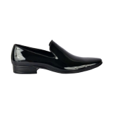 Aadi Slip On Artificial Leather Black Formal Shoes - None