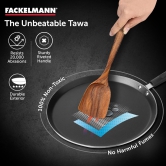 Fackelmann Quartz Nonstick Flat Tawa 28Cm | Greblon German Technology | Non-Toxic PFOA & BPA-Free | Induction Base - All Stoves | Anti-scratch, Cool Handle, Even Heating