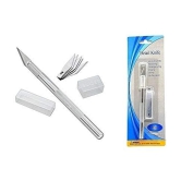 ECLET Detail Pen Knife With 5 Interchangeable Sharp Blades For Carving/Mat Cutting &Paper Cutting (code 11