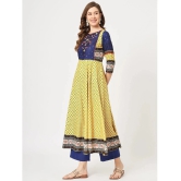 Pannkh - Yellow Rayon Womens Anarkali Kurti ( Pack of 1 ) - None