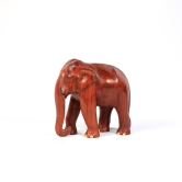 Wooden Elephant Statue (Small) | Handmade Rosewood Figurines-