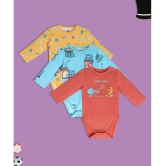 MINI KLUB - Multi Color Cotton Bodysuit For Baby Boy ( Pack of 1 ) - None