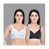 Desiprime Pack of 2 Cotton Non Padded Womens Everyday Bra ( Multicolor ) - None