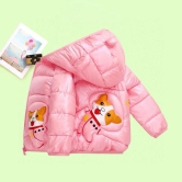 Unisex Cute Paws Jacket-White / 4-5 Years / 100