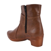 Shoetopia Brown Womens Ankle Length Boots - None