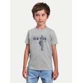 Radprix Grey Cotton Blend Boys T-Shirt ( Pack of 1 ) - None