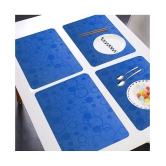 E-Retailer Set of 4 PVC Blue Fridge Mats - Blue