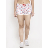 Wolfpack Women Pink Printed Shorts-M