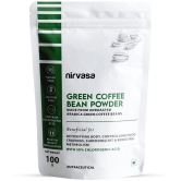 Nirvasa Green Coffee Powder, For Weight Management, enriched with Raw Unroasted Arabica Green Coffee Powder, Vegan, Sugar Free (1 X 100g)