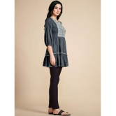 Glomee - Grey Viscose Womens Tunic ( Pack of 1 ) - None