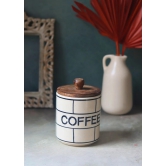 Chequered Coffee Jar-Set of two