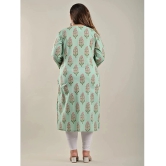 Swasti - Green Cotton Womens Straight Kurti ( Pack of 1 ) - None