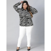 Oxolloxo Plus Size Relaxed Animal Printed Casual Shirt