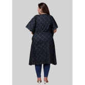 miravan - Blue Cotton Women's Kaftan Kurti ( Pack of 1 ) - None