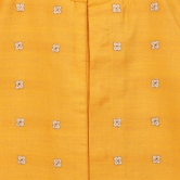 Boys Yellow Silk Buta Dhoti Set 5Y