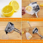 Uttamrobotics Manual Fruit Press Aluminum Squeezer/Juicer