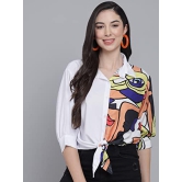 FUNDAY FASHION Casual Regular Sleeves Graphic Print Women Top