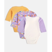 MINI KLUB - Multi Color Cotton Bodysuit For Baby Girl ( Pack of 1 ) - None