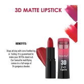 Seven Seas 3D Matte Lipstick | Long Lasting | Waterproof Matte Lipstick for Women (Poof Terracotta)