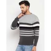 Lycos - Grey Acrylic Men's Pullover Sweater ( Pack of 1 ) - None