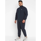 YUUKI - Navy Polyester Regular Fit Solid Mens Sports Tracksuit ( Pack of 1 ) - None