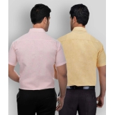 DESHBANDHU DBK - Multicolor Cotton Regular Fit Mens Formal Shirt (Pack of 2) - None