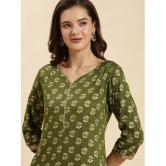 Rangita Rayon Printed Straight Womens Kurti - Green & Yellow ( Pack of 2 ) - None