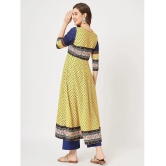 Pannkh - Yellow Rayon Womens Anarkali Kurti ( Pack of 1 ) - None