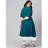 Estela - Teal Cotton Blend Women's Flared Kurti ( Pack of 1 ) - None