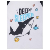 Lazy Shark Boys Nightwear Tshirt & Pyajama Set - None