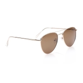 Brown Aviator Sunglasses for Unisex