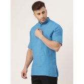 KLOSET By RIAG - Blue Cotton Men's Regular Kurta ( Pack of 1 ) - None