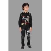 DKGF Fashion - Black Cotton Blend Boys Shirt & Jeans ( Pack of 1 ) - None