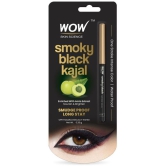 WOW Skin Science - Black Matte Kajal 350 g Pencil ( Pack of 1 )