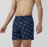 Splash Cotton Boxers - Gin Blue XL