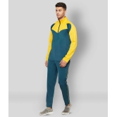 Glito - Teal Polyester Regular Fit Colorblock Mens Sports Tracksuit ( Pack of 1 ) - XXL