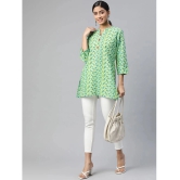 SVARCHI - Green Cotton Womens Straight Kurti ( Pack of 1 ) - None