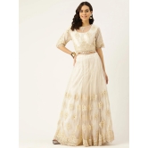 Designer Off White Net Lehenga-XL