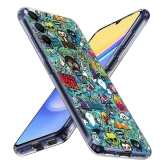 Fashionury Multicolor Printed Back Cover Silicon Compatible For Samsung Galaxy A15 ( Pack of 1 )