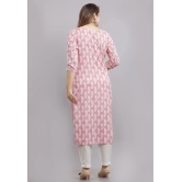 JC4U - Pink Cotton Womens Straight Kurti ( Pack of 1 ) - None